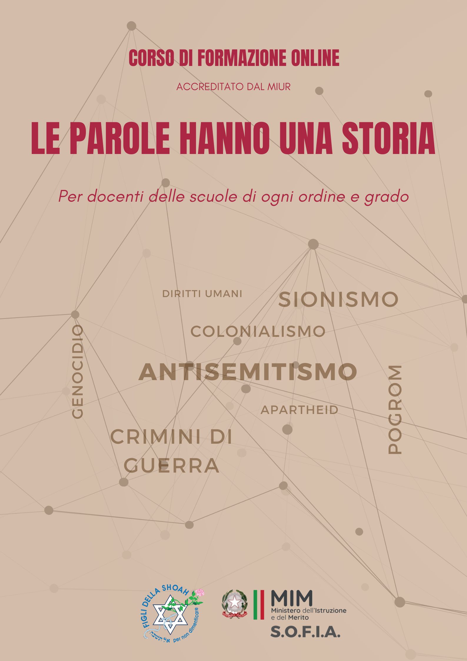 Corso di formazione online: "Le parole hanno una storia"